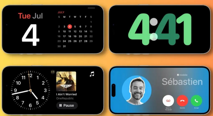 邯山苹果手机维修分享iOS17横屏充电待机显示有什么好处 