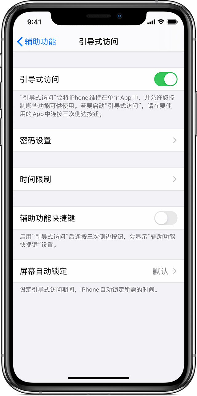 邯山苹果手机维修分享如何在 iPhone 上退出引导式访问 