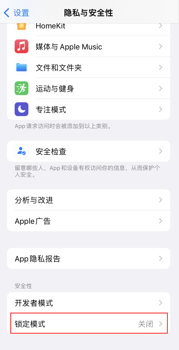 邯山苹果手机维修分享iOS 16 “锁定模式”是什么 