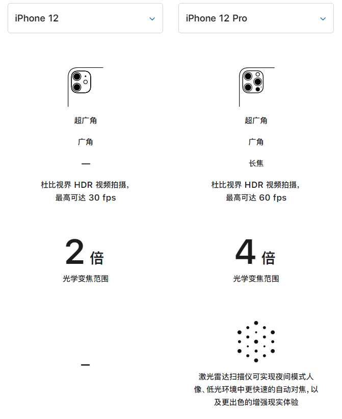 邯山苹果手机维修分享苹果 iPhone 12 与 iPhone 12 Pro 选哪款 